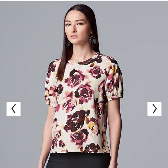 2/$20 SIMPLY VERA WANG Top - Picture 1 of 9